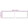 Balkon-Sichtschutz Steinoptik Grau 700x75 cm PVC