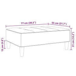 Fußhocker Gelb 77x55x31 cm Samt