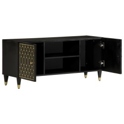 TV-Schrank 105x33x46 cm Massivholz Mango