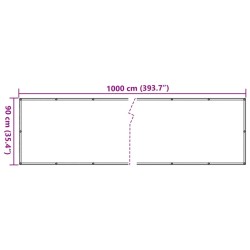 Balkon-Sichtschutz Steinoptik 1000x90 cm PVC