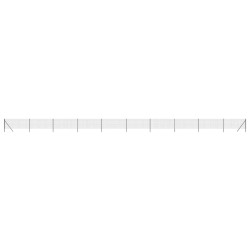 Maschendrahtzaun Anthrazit 1,1x25 m Verzinkter Stahl