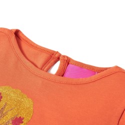 Kinder-Langarmshirt Dunkelorange 128