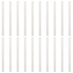 Sichtschutzstreifen 4 Stk. Steinoptik Grau 35x0,19 m PVC