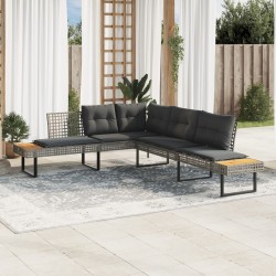 Gartensofa in L-Form mit...