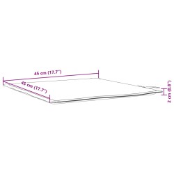 Garten-Sitzkissen 4 Stk. Taupe 45x45x2 cm Quadratisch