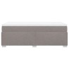 Boxspringbett mit Matratze Taupe 100x200 cm Stoff