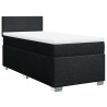 Boxspringbett mit Matratze Schwarz 80x200 cm Stoff