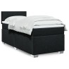 Boxspringbett mit Matratze Schwarz 90x190 cm Stoff