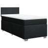 Boxspringbett mit Matratze Schwarz 90x190 cm Stoff