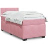 Boxspringbett mit Matratze Rosa 80x200 cm Samt