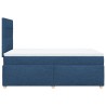 Boxspringbett mit Matratze Blau 120x190 cm Stoff