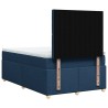 Boxspringbett mit Matratze Blau 120x190 cm Stoff