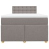 Boxspringbett mit Matratze Taupe 120x190 cm Stoff