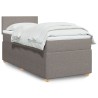 Boxspringbett mit Matratze Taupe 90x190 cm Stoff