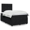 Boxspringbett mit Matratze Schwarz 120x190 cm Samt