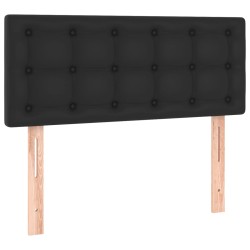 LED Kopfteil Schwarz 80x5x78/88 cm Kunstleder