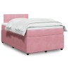 Boxspringbett mit Matratze Rosa 120x190 cm Samt