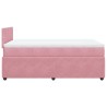 Boxspringbett mit Matratze Rosa 120x190 cm Samt