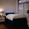 Boxspringbett mit Matratze Blau 120x200 cm Samt