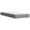 Boxspringbett mit Matratze Hellgrau 90x190 cm Stoff