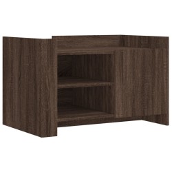 Couchtisch Braun Eichen-Optik 80x50x50 cm Holzwerkstoff