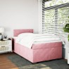 Boxspringbett mit Matratze Rosa 120x190 cm Samt