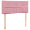 Boxspringbett mit Matratze Rosa 120x190 cm Samt