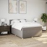 Boxspringbett mit Matratze Taupe 160x200 cm Stoff