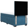 Boxspringbett mit Matratze Blau 90x200 cm Samt