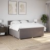 Boxspringbett mit Matratze Taupe 180x200 cm Stoff