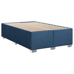 Boxspringbett mit Matratze Blau 120x200 cm Stoff