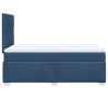 Boxspringbett mit Matratze Blau 120x200 cm Stoff