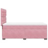 Boxspringbett mit Matratze Rosa 100x200 cm Samt