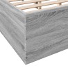 Bettgestell Grau Sonoma 120x200 cm Holzwerkstoff