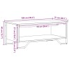 Couchtisch Grau Sonoma 100x51x40 cm Holzwerkstoff