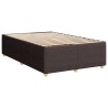 Boxspringbett mit Matratze Dunkelbraun 120x200 cm Stoff