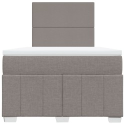 Boxspringbett mit Matratze Taupe 120x200 cm Stoff