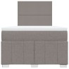 Boxspringbett mit Matratze Taupe 120x200 cm Stoff