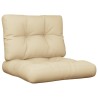 Palettenkissen 2-tlg. Beige Stoff