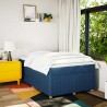 Boxspringbett mit Matratze Blau 120x200 cm Stoff