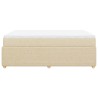 Boxspringbett mit Matratze Creme 140x190 cm Stoff