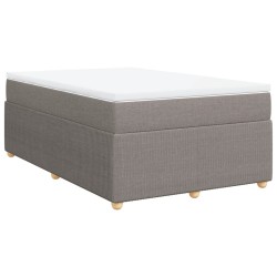 Boxspringbett mit Matratze Taupe 120x200 cm Stoff