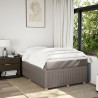 Boxspringbett mit Matratze Taupe 120x200 cm Stoff