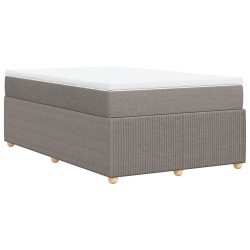 Boxspringbett mit Matratze Taupe 120x200 cm Stoff