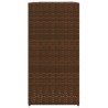 Pflanzkübel Braun 40x40x80 cm Poly Rattan