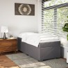 Boxspringbett mit Matratze Grau 90x190 cm Kunstleder