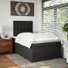 Boxspringbett mit Matratze Schwarz 120x200 cm Kunstleder