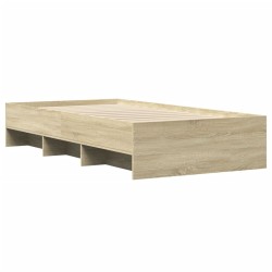 Bettgestell ohne Matratze Sonoma-Eiche 100x200 cm Holzwerkstoff