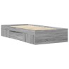 Bettgestell Grau Sonoma 75x190 cm Holzwerkstoff