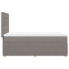 Boxspringbett mit Matratze Taupe 100x200 cm Stoff